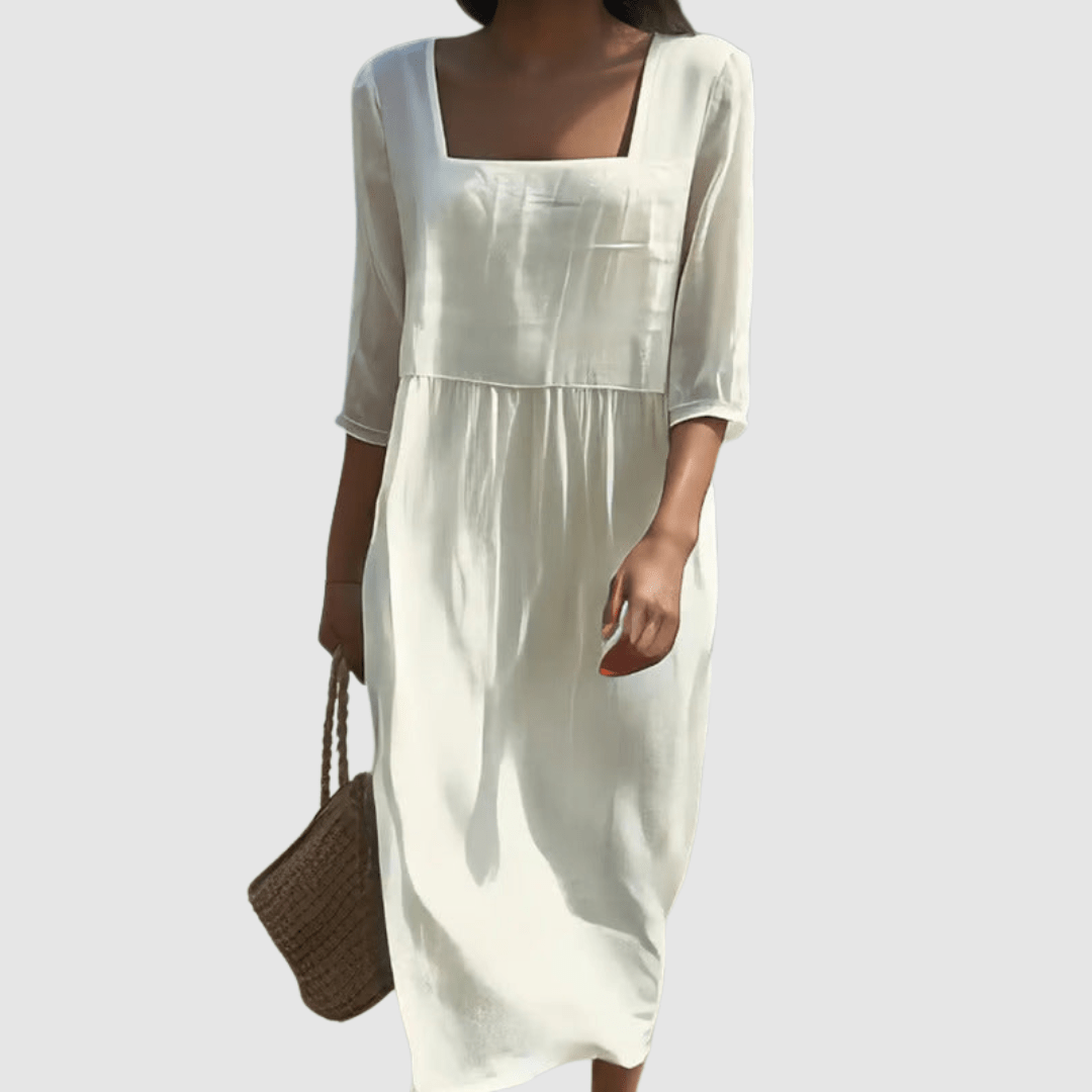Nádia | Vestido Casual em Linho - Ines Braga