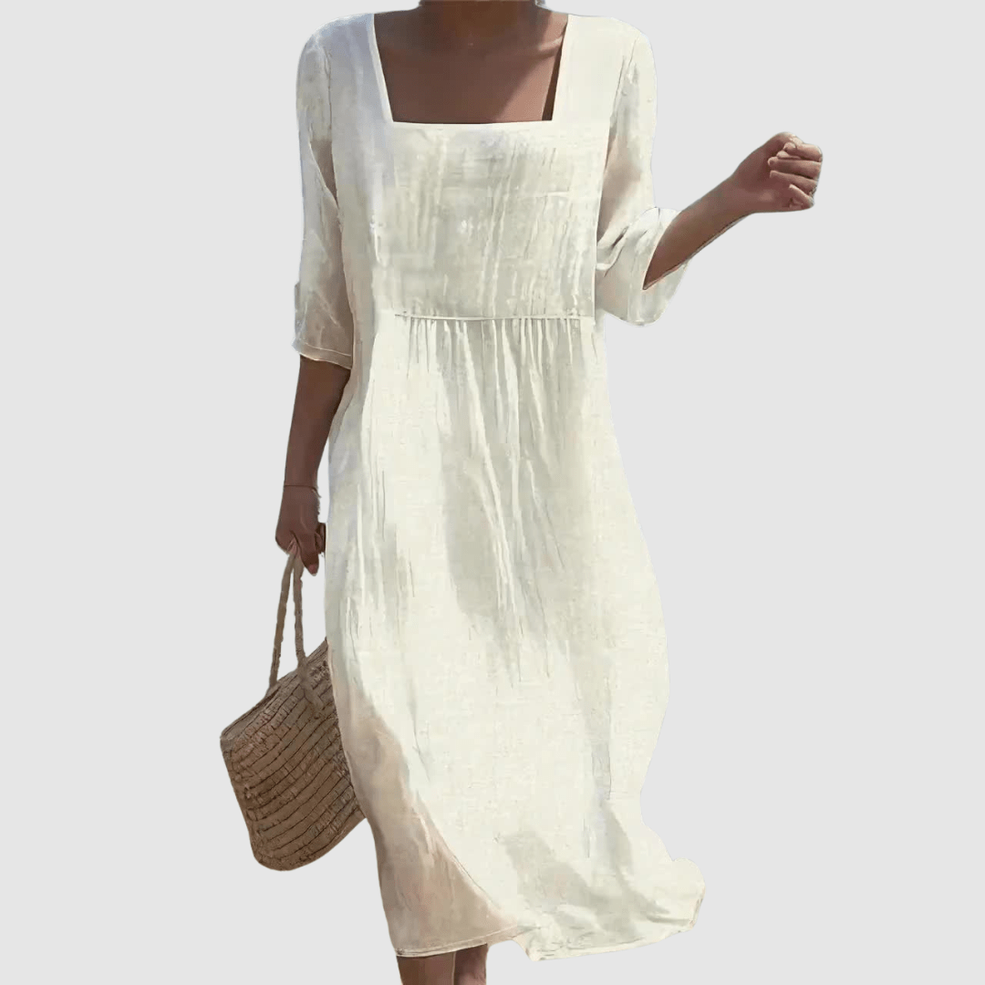 Nádia | Vestido Casual em Linho - Ines Braga