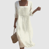 Nádia | Vestido Casual em Linho - Ines Braga