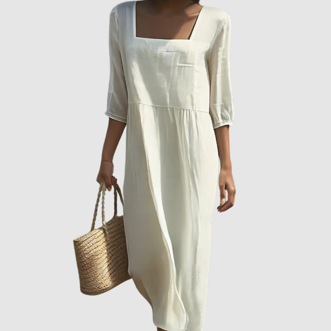 Nádia | Vestido Casual em Linho - Ines Braga