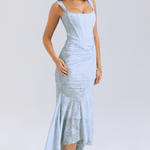 Nalina™ | Vestido Maxi – Elegância em Cada Detalhe - Ines Braga