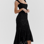 Nalina™ | Vestido Maxi – Elegância em Cada Detalhe - Ines Braga