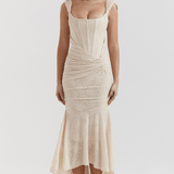 Nalina™ | Vestido Maxi – Elegância em Cada Detalhe - Ines Braga