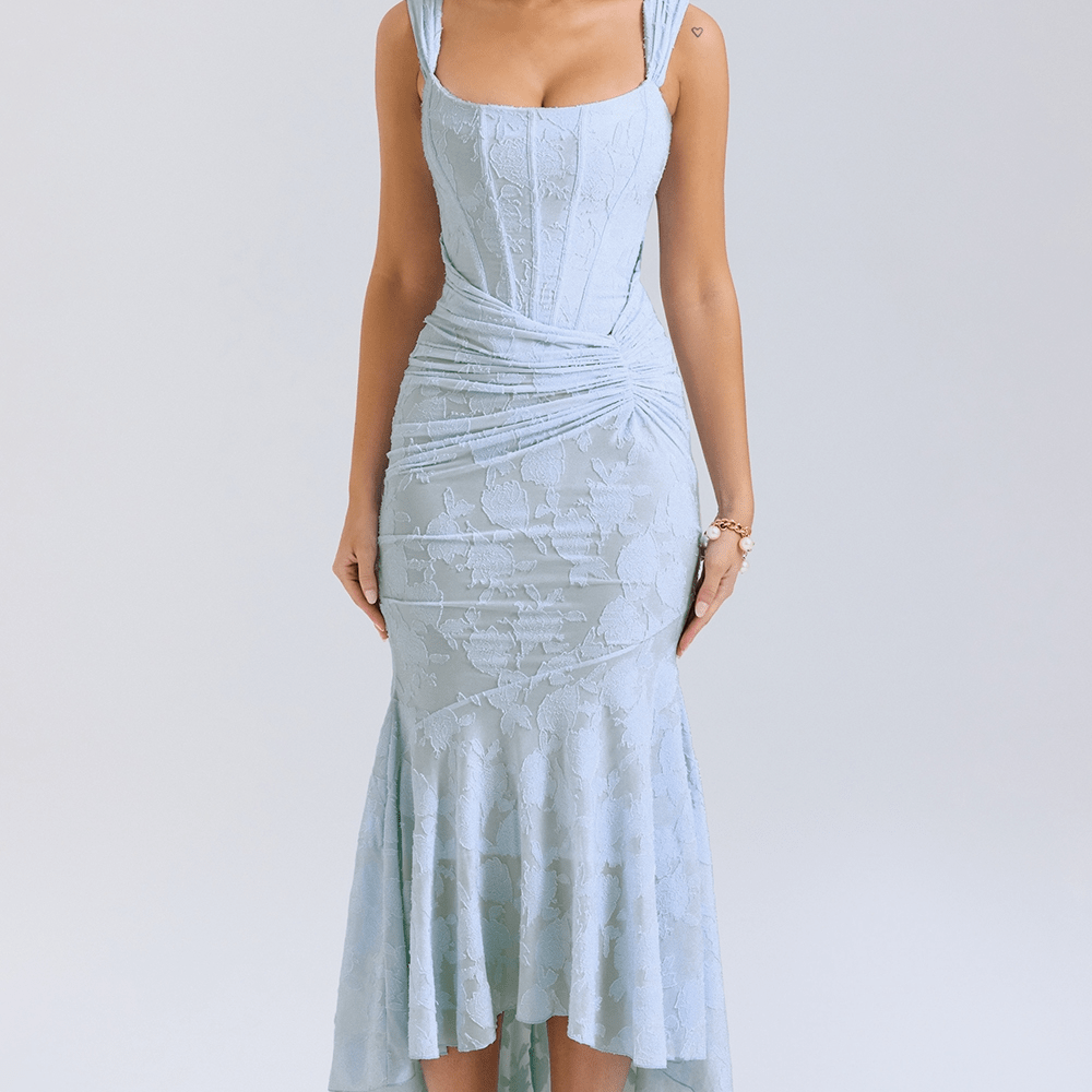 Nalina™ | Vestido Maxi – Elegância em Cada Detalhe - Ines Braga