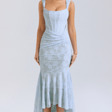 Nalina™ | Vestido Maxi – Elegância em Cada Detalhe - Ines Braga