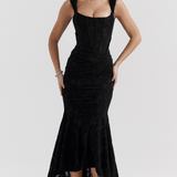 Nalina™ | Vestido Maxi – Elegância em Cada Detalhe - Ines Braga