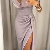 Natália | Vestido chique com ombros à mostra - Ines Braga