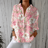 Nicole | Blusa Elegante de Flores com Detalhes Românticos - Ines Braga