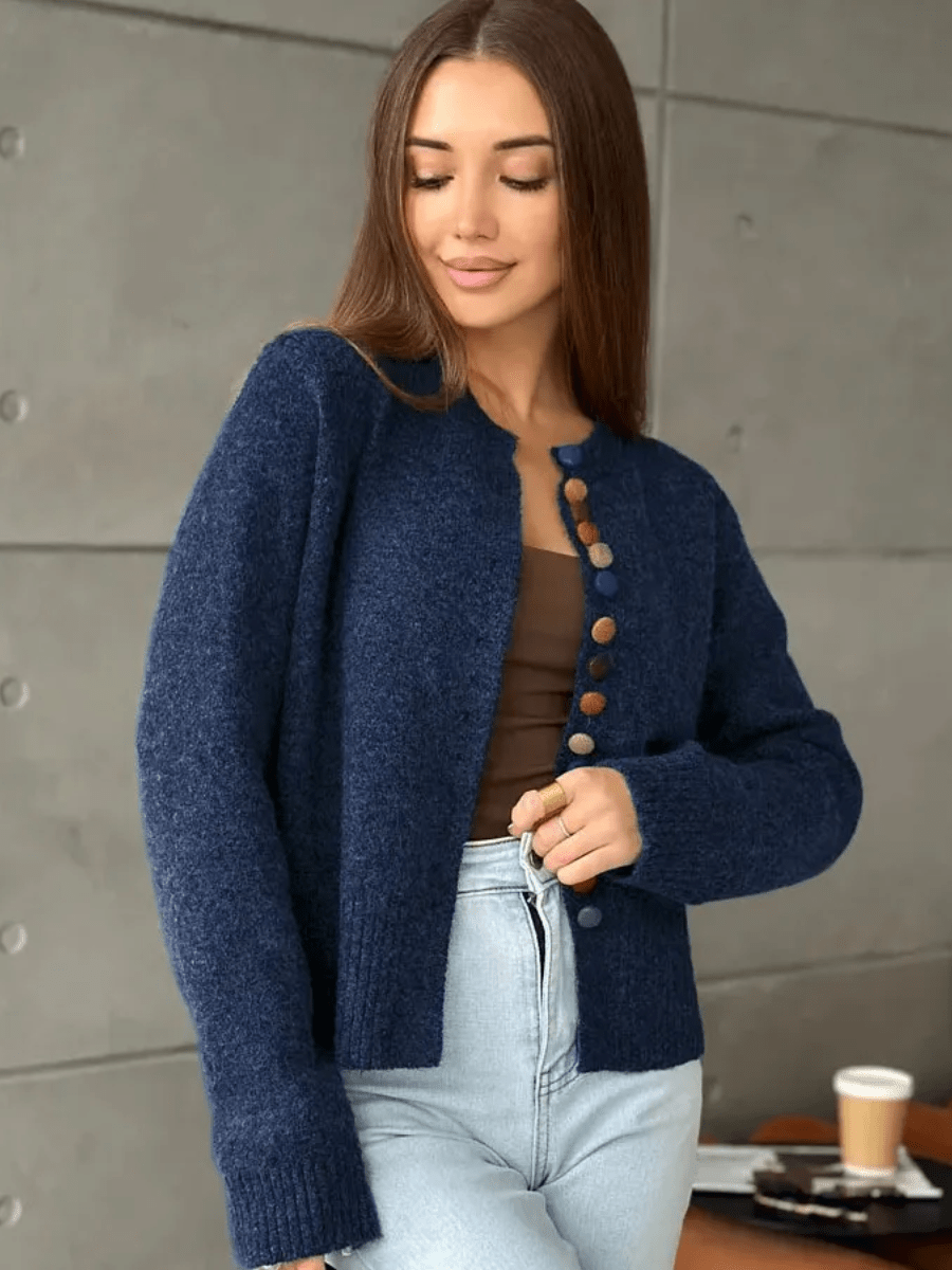 Nicole |Cardigã com Detalhe de Botões - Ines Braga