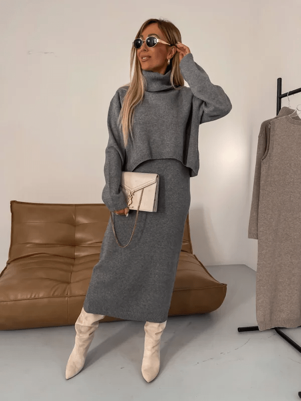 Nicole – Conjunto de Malha Elegante - Ines Braga