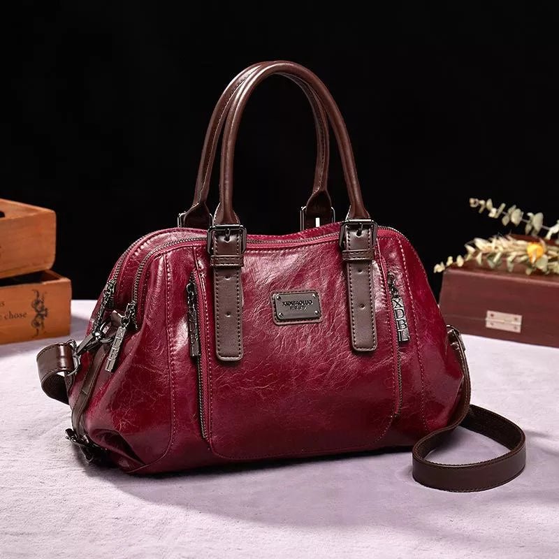 Nina | Bolsa de Couro Elegante para Uso Diário Versátil - Ines Braga