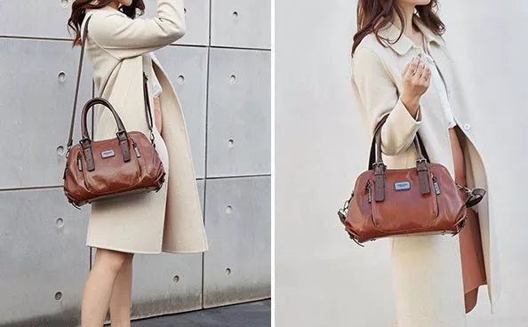 Nina | Bolsa de Couro Elegante para Uso Diário Versátil - Ines Braga