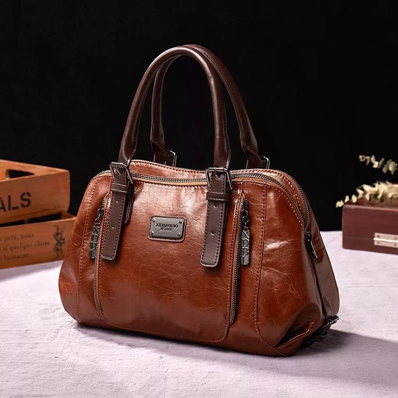 Nina | Bolsa de Couro Elegante para Uso Diário Versátil - Ines Braga