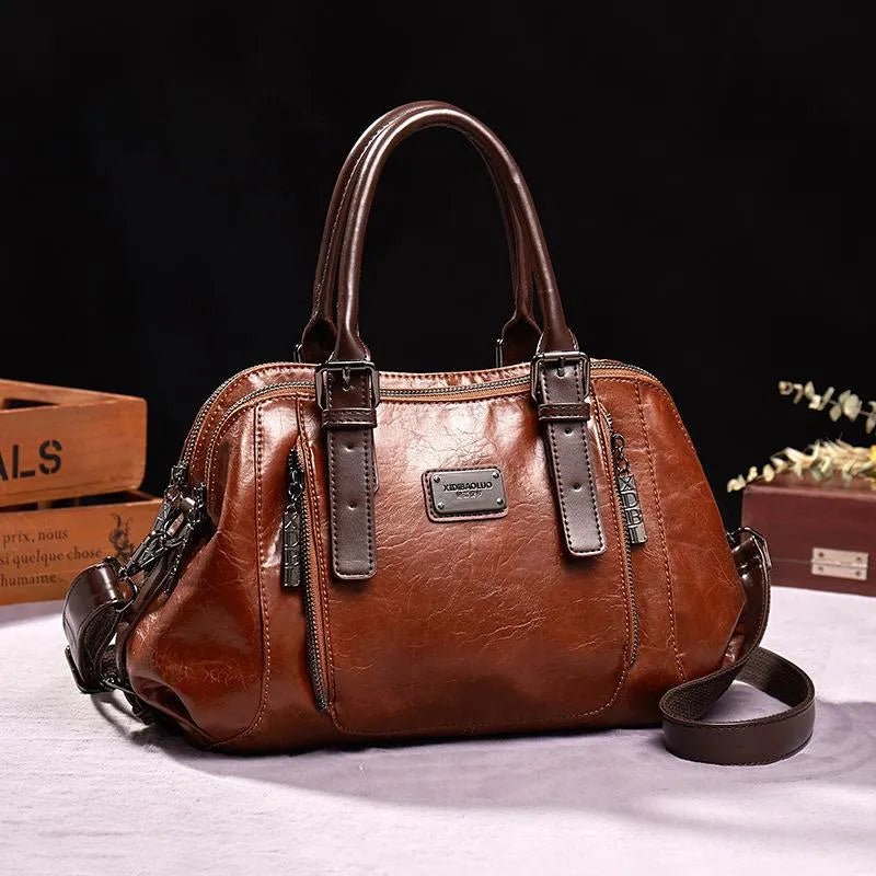 Nina | Bolsa de Couro Elegante para Uso Diário Versátil - Ines Braga