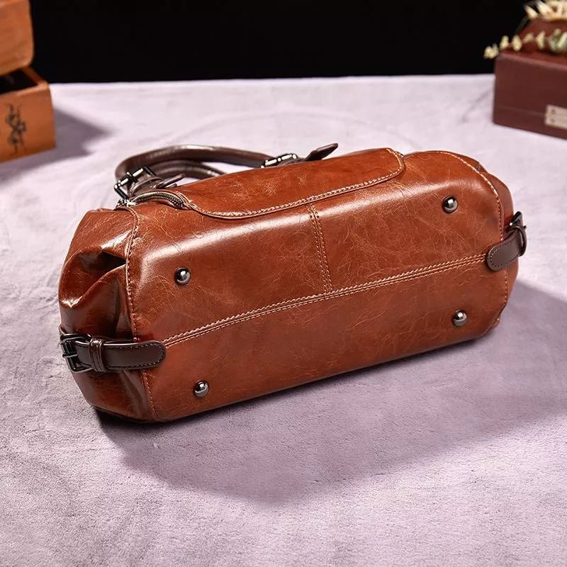 Nina | Bolsa de Couro Elegante para Uso Diário Versátil - Ines Braga
