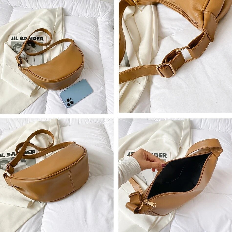 Nina | Bolsa de Couro Pequena Prática para Viagem Estilosa - Ines Braga