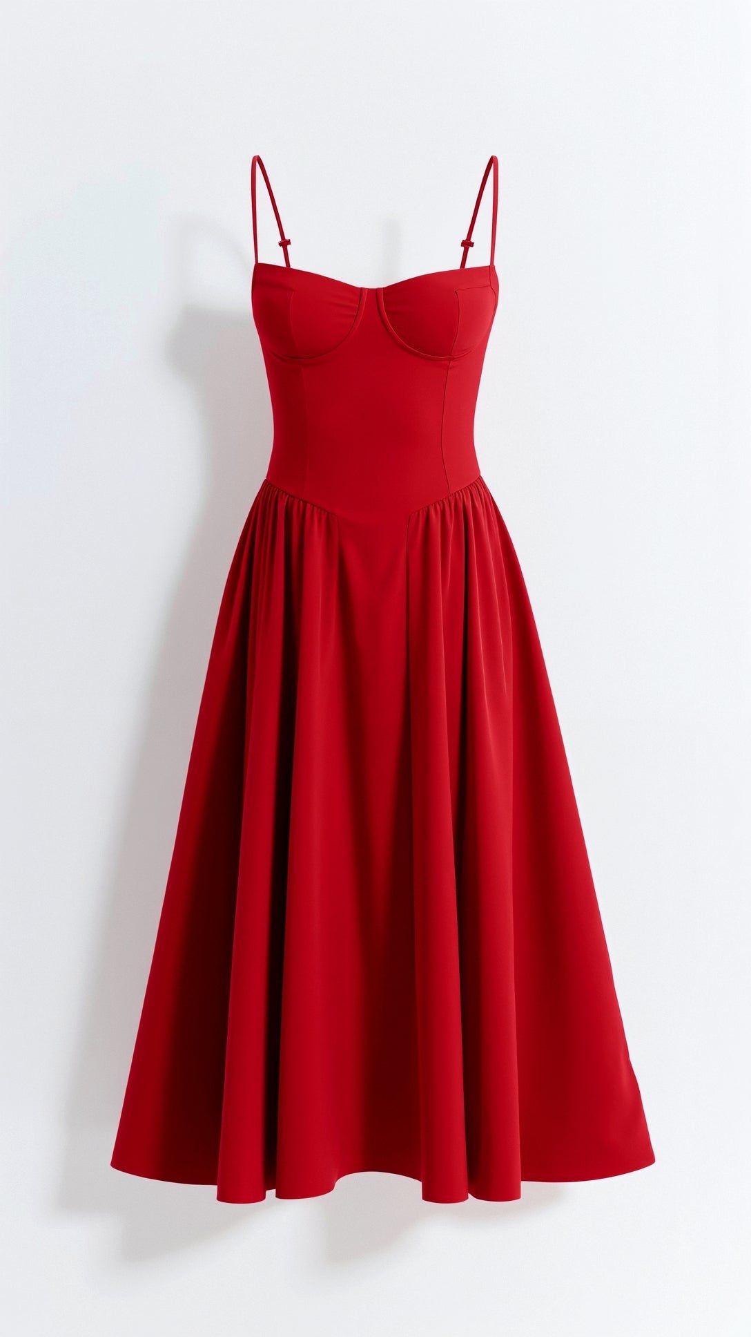Odette Élégance | Vestido midi com corpete estruturado - Ines Braga