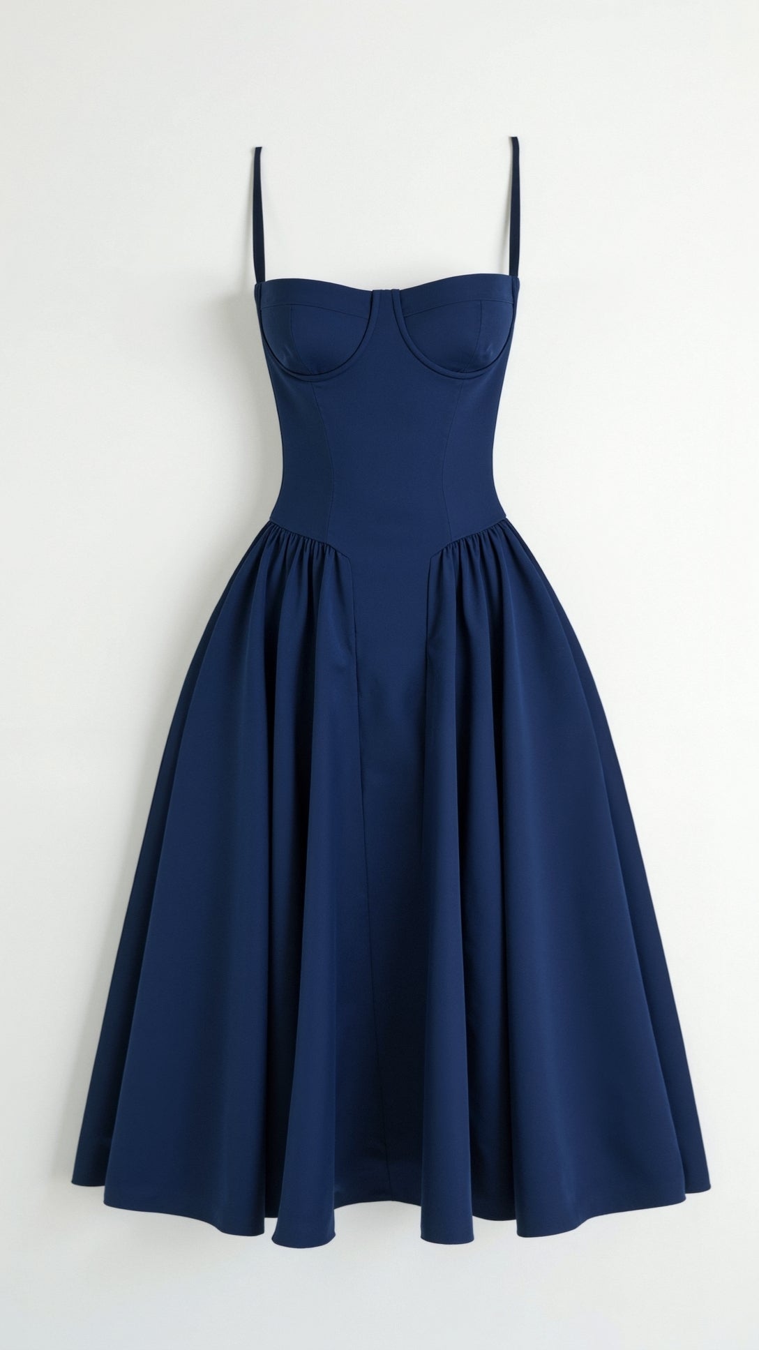 Odette Élégance | Vestido midi com corpete estruturado - Ines Braga