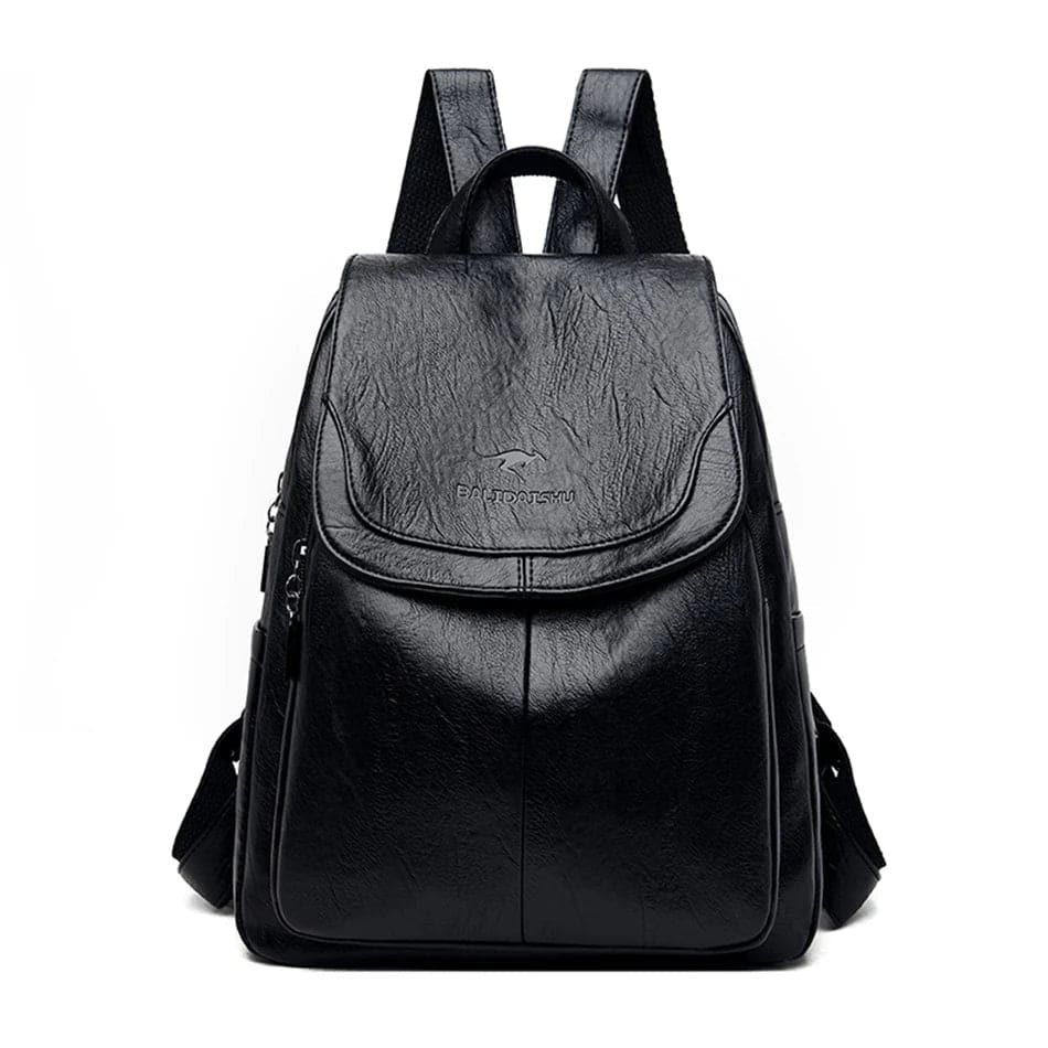 Olivia | Mochila de Couro com Proteção RFID Discreta - Ines Braga