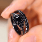 Onix| Aneis Vintage Preto - Ines Braga