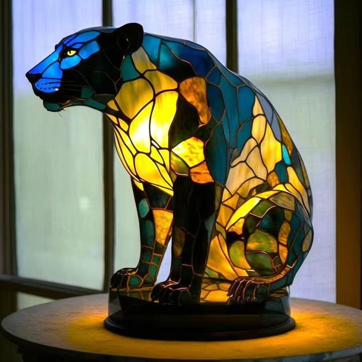 Pantera - Lampâda em Vitrais - Ines Braga