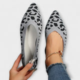 Paula - Sabrinas de renda com estampado de leopardo - Ines Braga