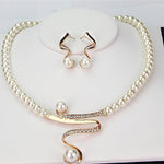 PerlaLux Conjunto Colar e Brincos de Pérolas - Elegante - Ines Braga
