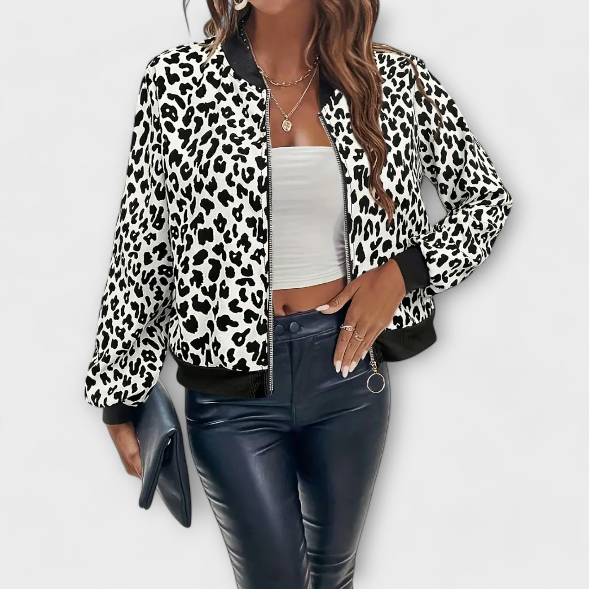 Raquel - Casaco de Leopardo Elegante - Ines Braga
