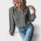 Relaxiva - Blusa com Padrão e Mangas Elegantes - Ines Braga