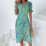 Rita | Vestido Envelope Leve para o Verão - Ines Braga