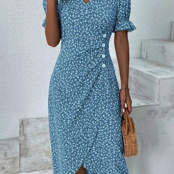 Rita | Vestido Envelope Leve para o Verão - Ines Braga
