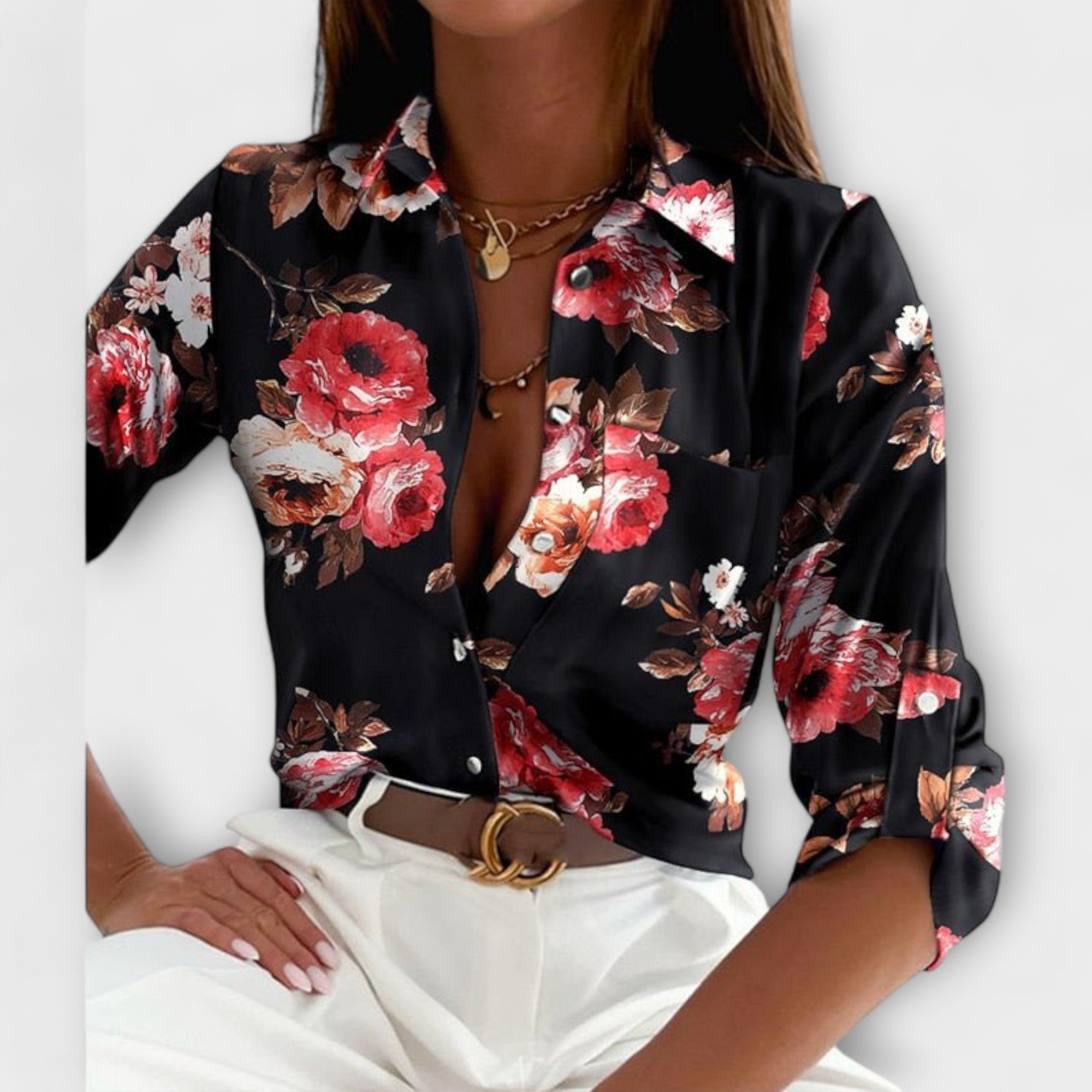 Romina |Blusa de gola clássica - Ines Braga