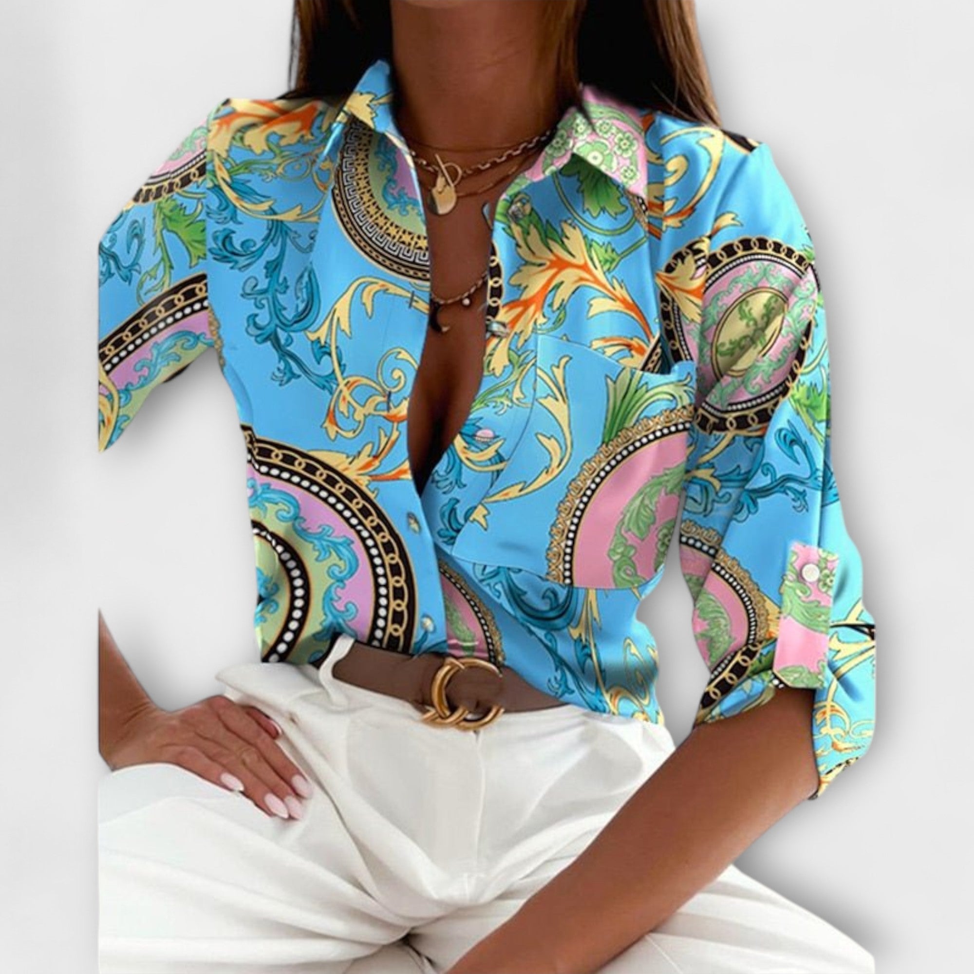 Romina |Blusa de gola clássica - Ines Braga
