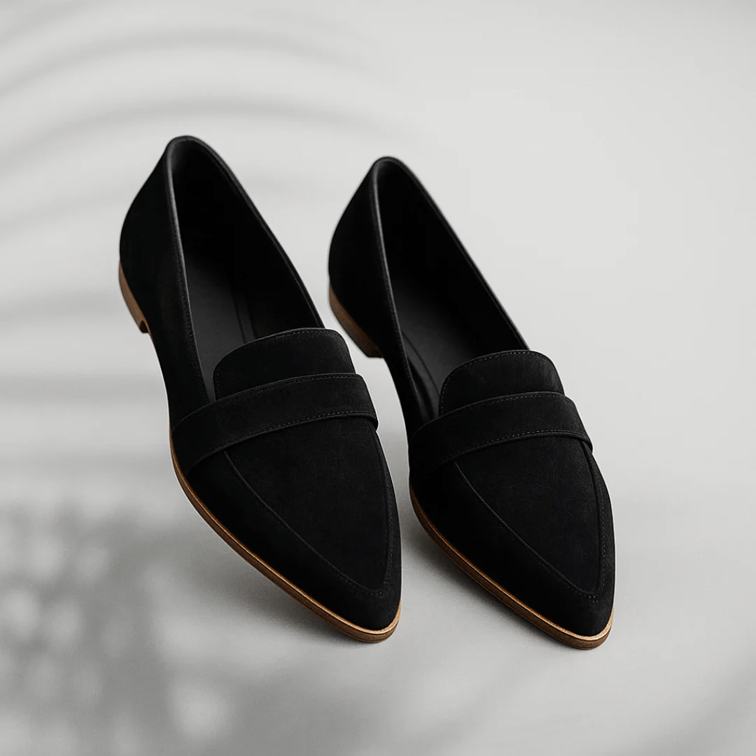Rosa® | Mocassins ortopédicos de couro ⏐ Edição Premium - Ines Braga