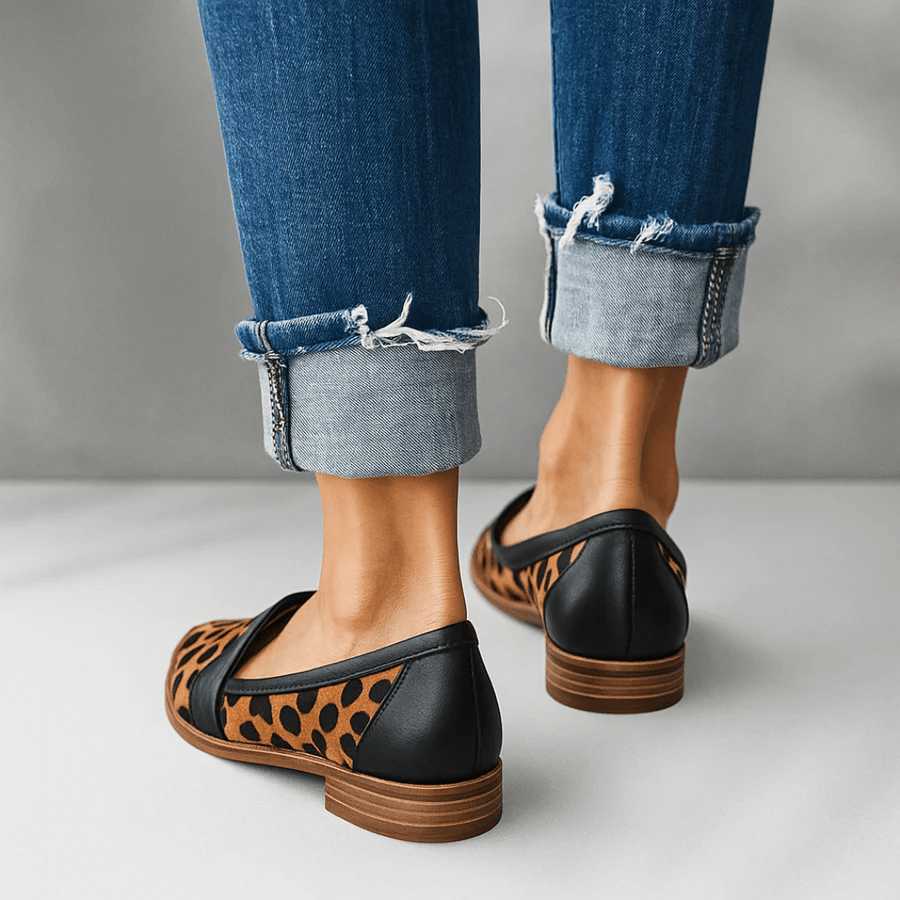 Rosa® | Mocassins ortopédicos de couro ⏐ Edição Premium - Ines Braga