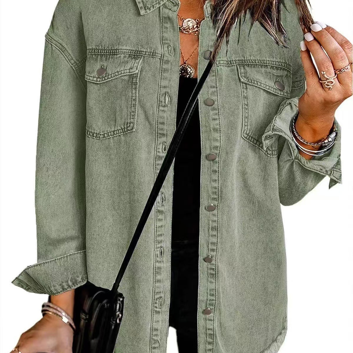 ROXANE™ – Jaqueta Jeans Clássica para o Dia a Dia - Ines Braga