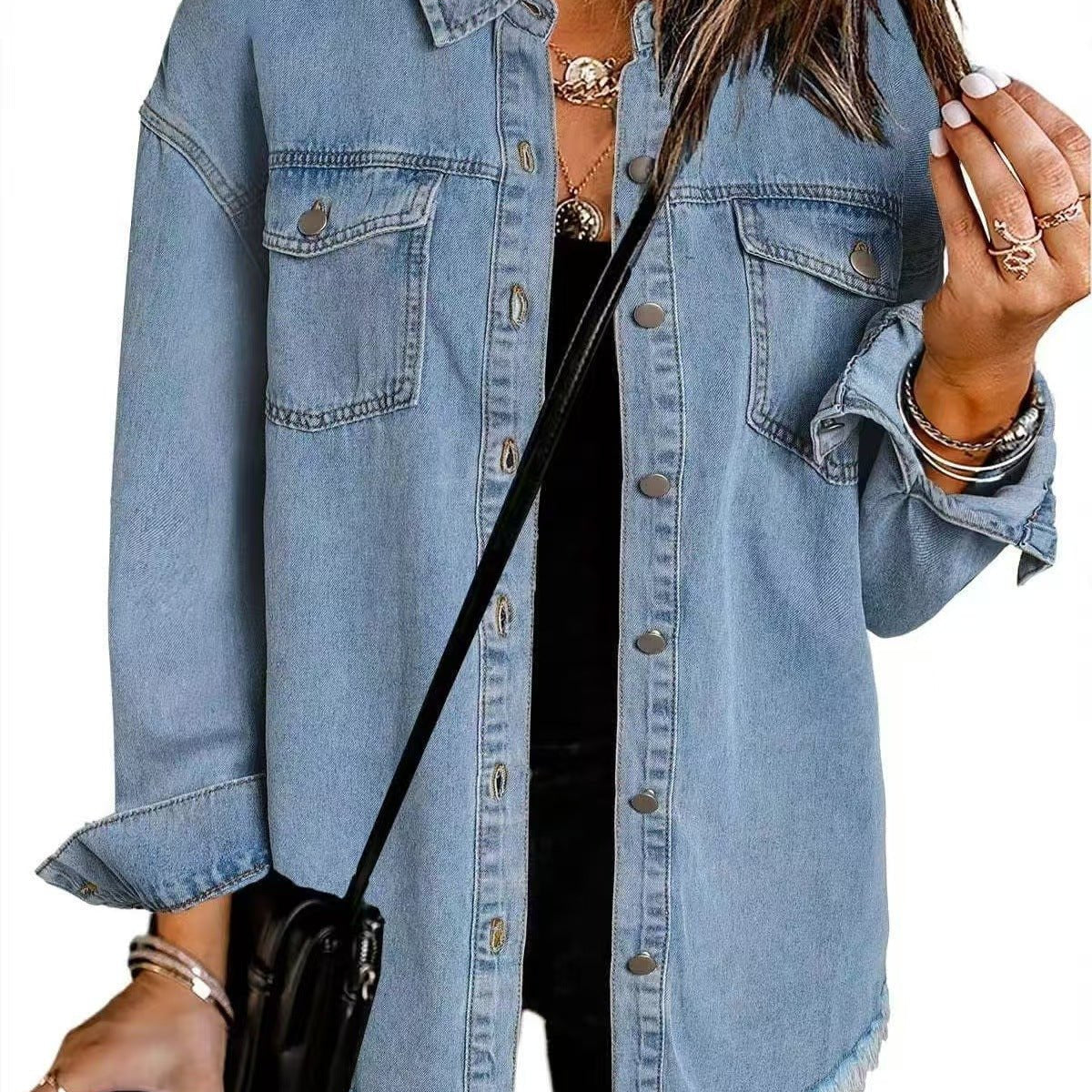 ROXANE™ – Jaqueta Jeans Clássica para o Dia a Dia - Ines Braga