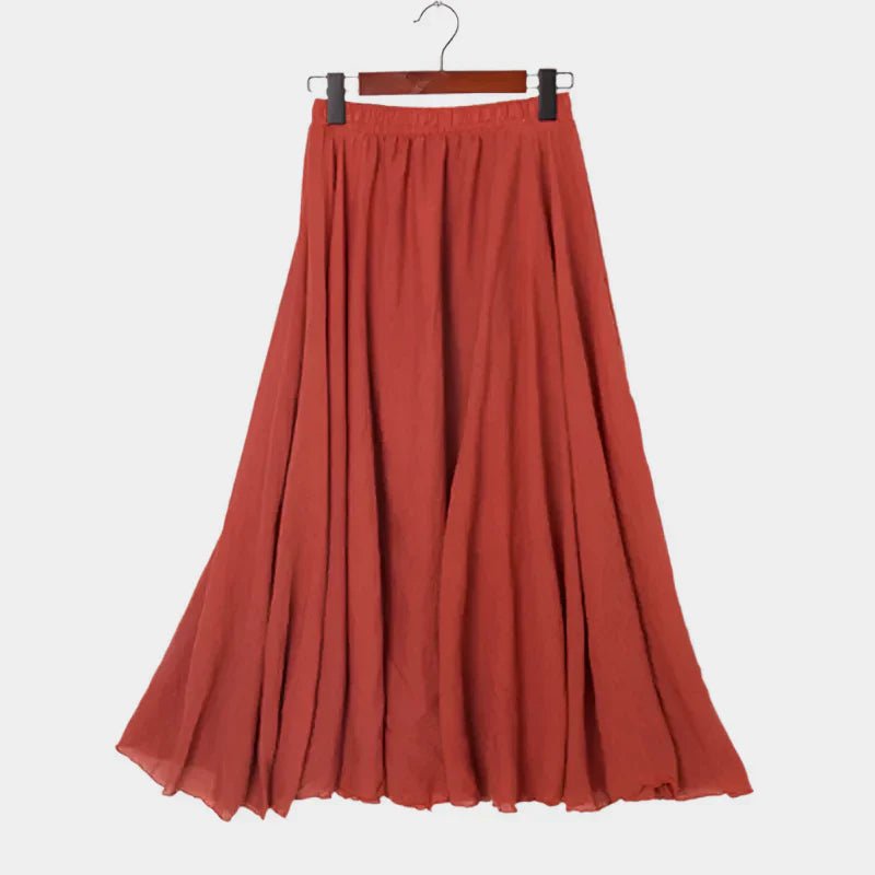 Saia Elegante de Cintura Alta - Ines Braga
