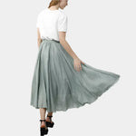 Saia Elegante de Cintura Alta - Ines Braga