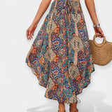 Saia Floral Midi de Cintura Alta - Ines Braga