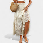 Saia midi com renda - Ines Braga