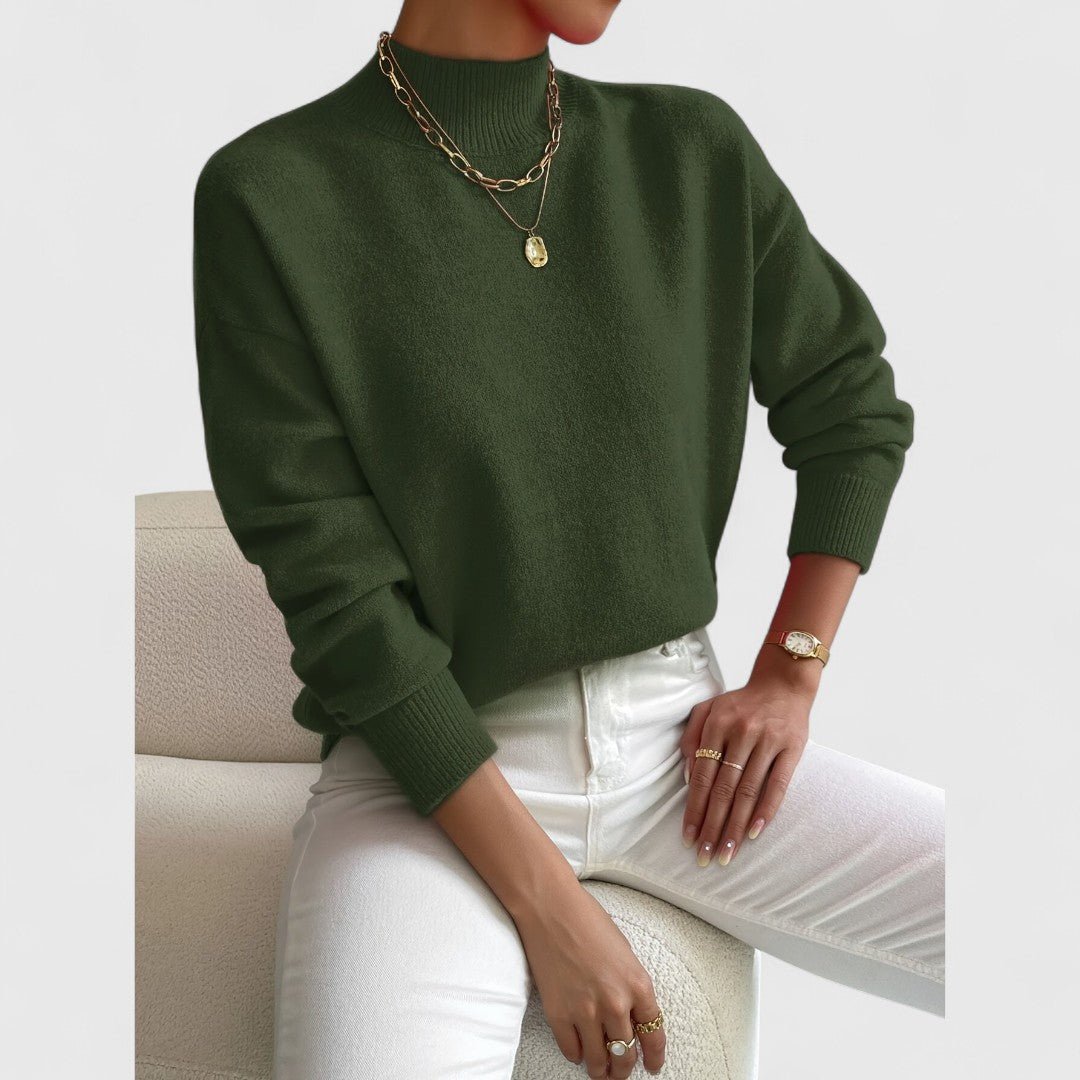 Sam | Camisola de Gola Alta Clássica - Ines Braga