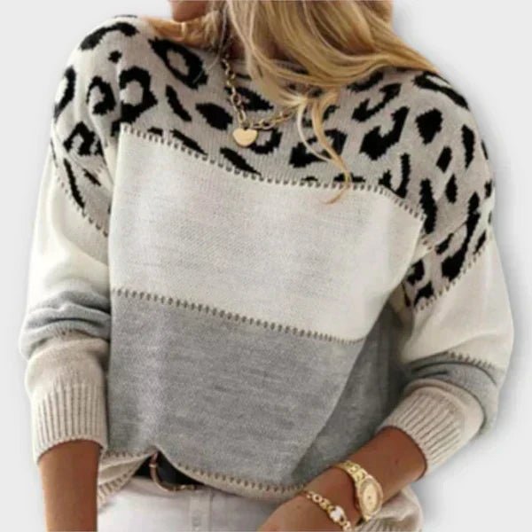 Sandra - Suéter Padrão de Leopardo - Ines Braga