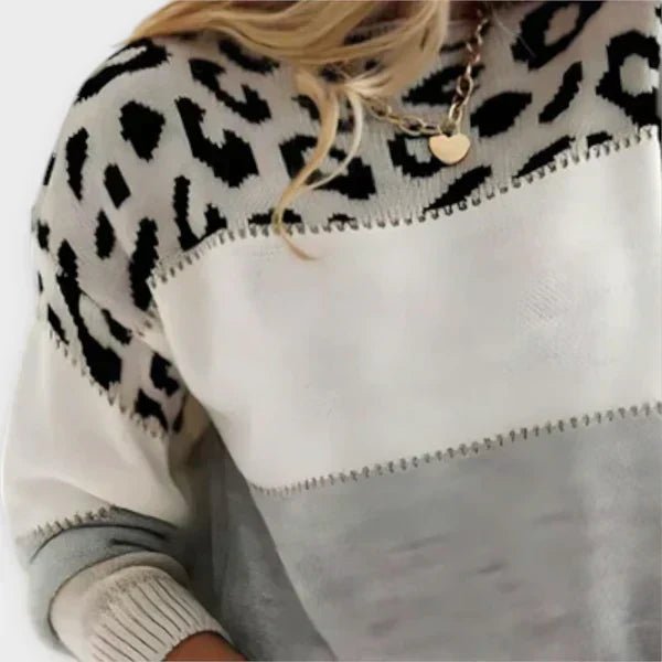 Sandra - Suéter Padrão de Leopardo - Ines Braga
