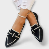 Sapatos femininos planos com design de nó - Ines Braga