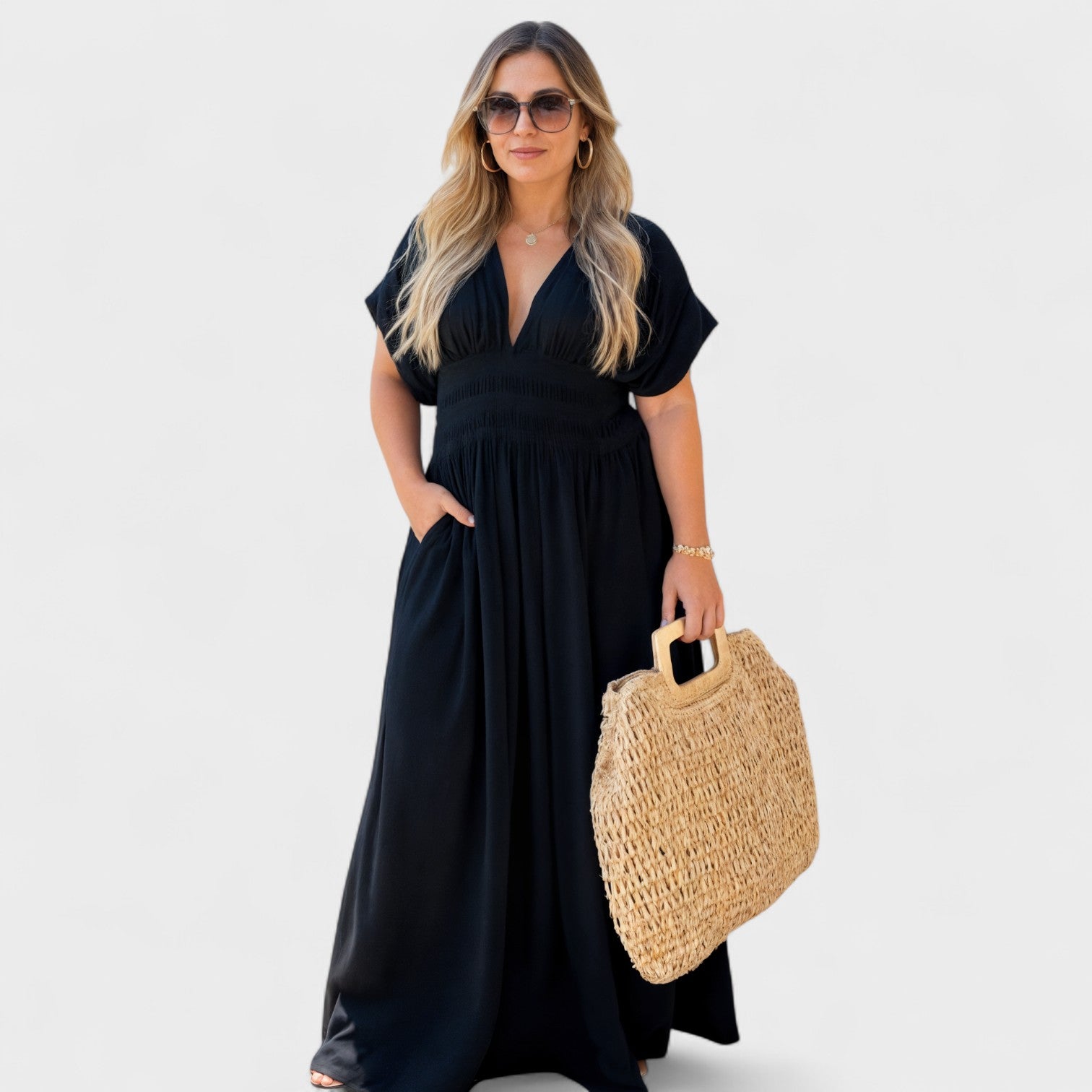 Sassa - Vestido casual com folhos - Ines Braga