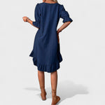 Sassa - Vestido casual com folhos - Ines Braga