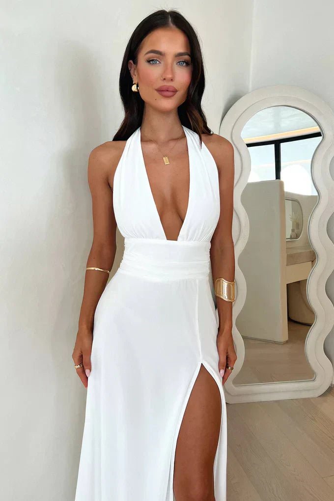Selena | Vestido Fluido com Corte Sofisticado - Ines Braga