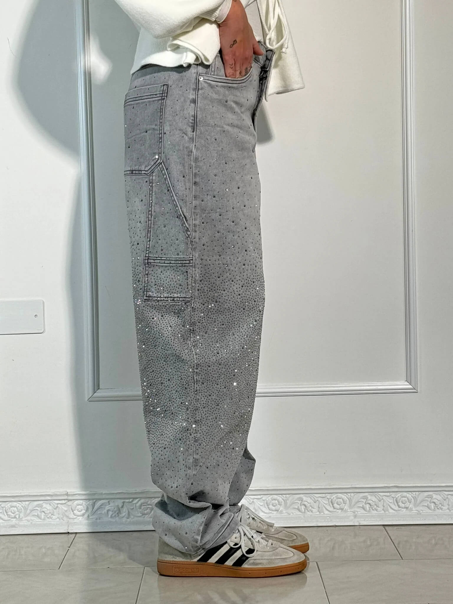 Shinny | Jeans brilhantes, casuais e confortáveis - Ines Braga