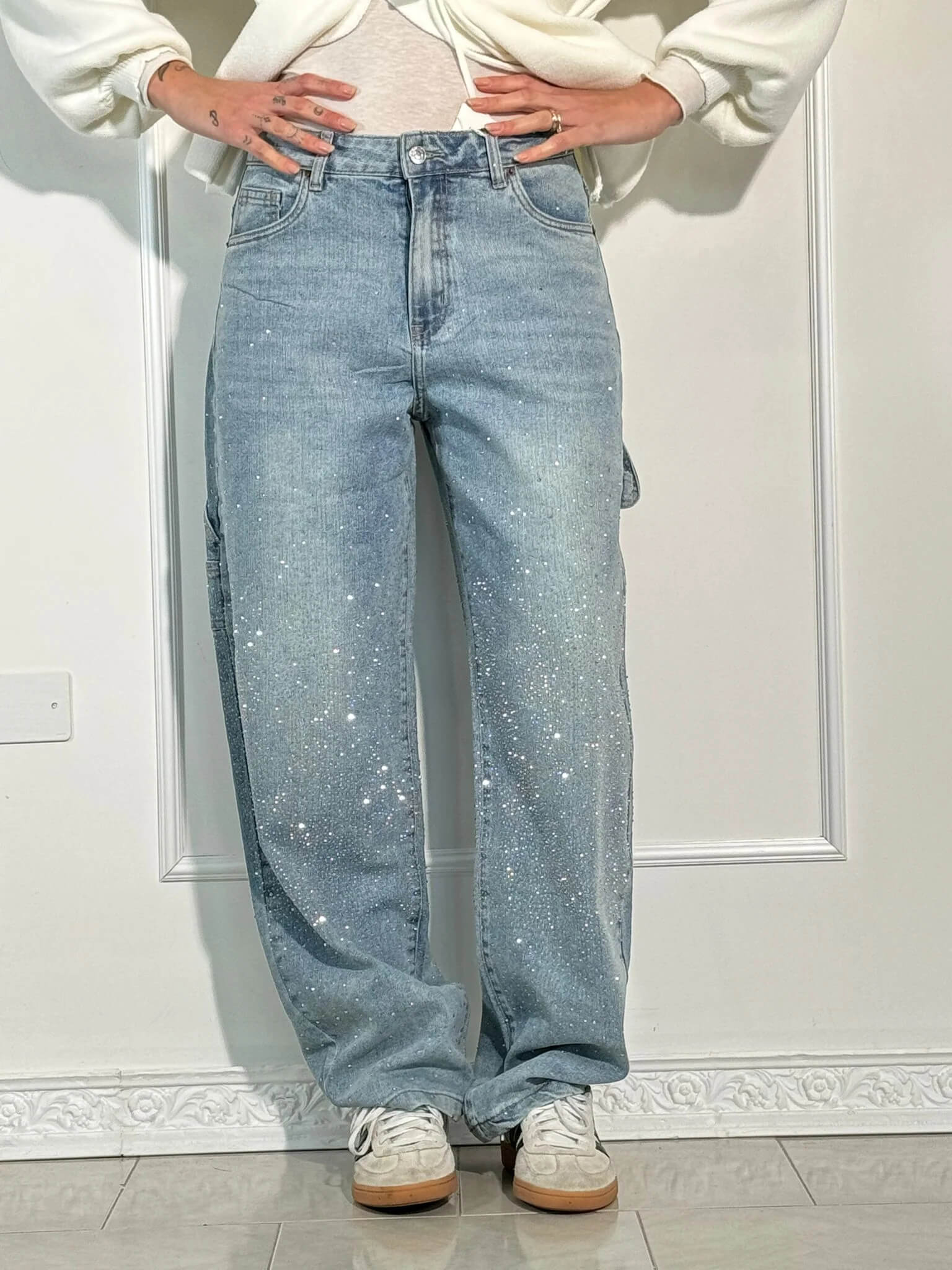 Shinny | Jeans brilhantes, casuais e confortáveis - Ines Braga